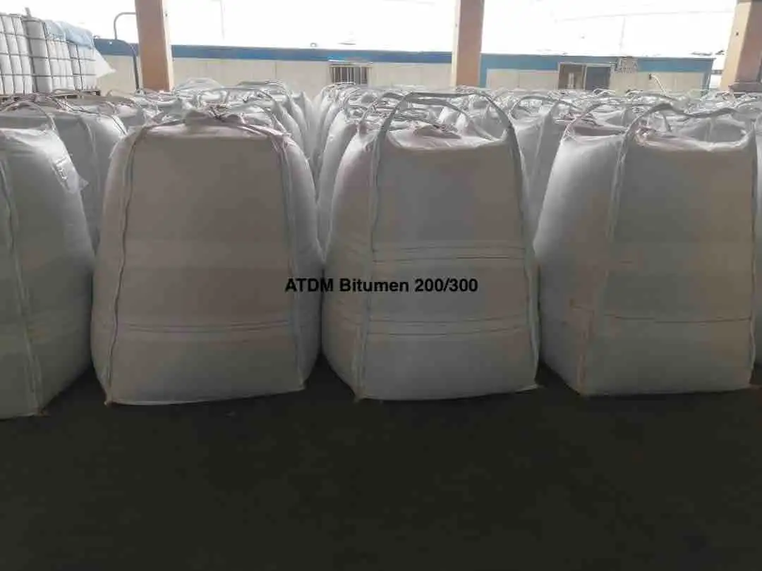 Bitumen 200/300 packed in jumbo bags for export by ATDM.