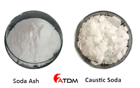 CAUSTIC SODA vs soda ash