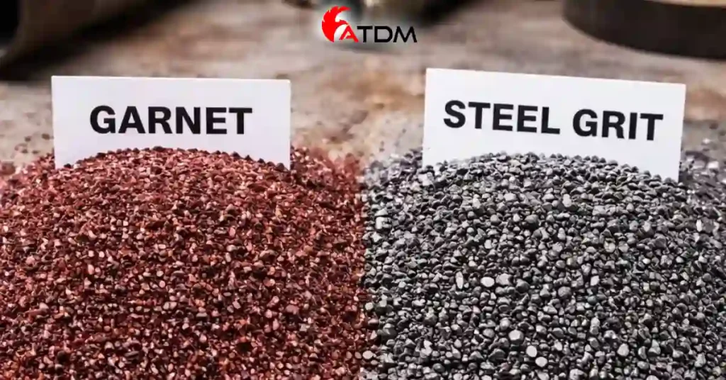 garnet abrasive vs steel grit